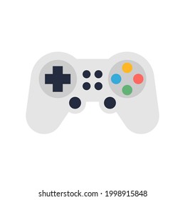 Game controller on white background