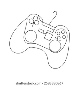  Game Controller One Line Drawing