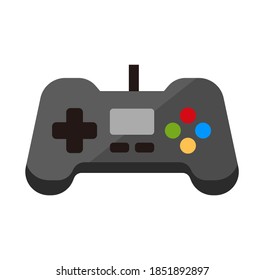 Game Controller, game pad, video game / vector icon illustration