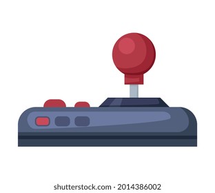 Game Controller, Retro Video Game Device Cartoon Vector Illustration