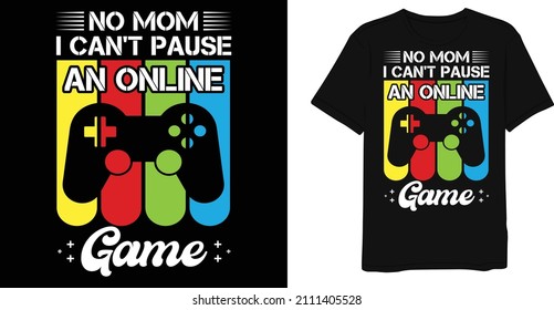 Game Controller Retro Vintage Game T-shirt Design