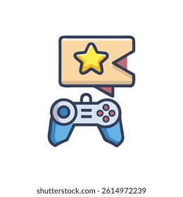 Game controller with star flag for winning concept