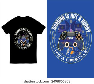 Video Diseño de la camiseta del regulador del juego, diseño de la camiseta del regulador del juego, regulador impresionante del juego, diseño creativo de la camiseta del regulador del juego.