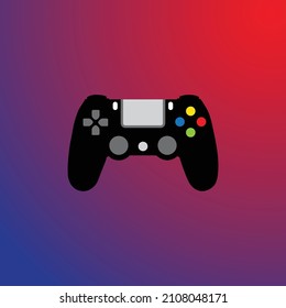 Game controller vector eps with coloured background