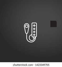 Game Controller vector icon. Game Controller concept stroke symbol design. Thin graphic elements vector illustration, outline pattern for your web site design, logo, UI. EPS 10.