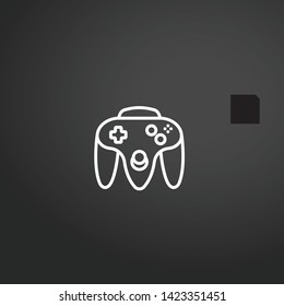 Game Controller vector icon. Game Controller concept stroke symbol design. Thin graphic elements vector illustration, outline pattern for your web site design, logo, UI. EPS 10.