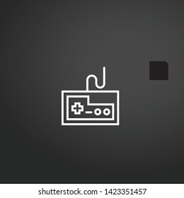Game Controller vector icon. Game Controller concept stroke symbol design. Thin graphic elements vector illustration, outline pattern for your web site design, logo, UI. EPS 10.