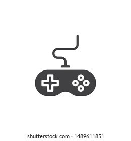 Game controller vector icon. filled flat sign for mobile concept and web design. glyph icon. Symbol, logo illustration. Vector graphics