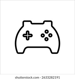 game controller vector icon line template