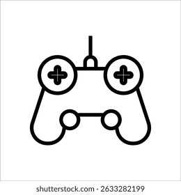 game controller vector icon line template
