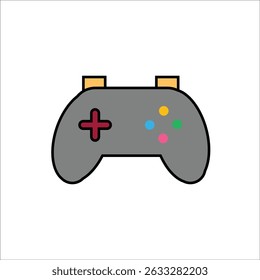 game controller vector icon line template