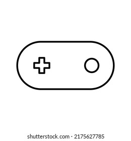 game controller vector icon on a white background