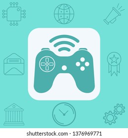 Game controller vector icon sign symbol