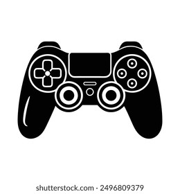 game controller vector icon symbol isolated on a white background