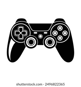 game controller vector icon symbol isolated on a white background