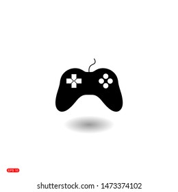 Game controller vector icon. Video game console. Joystick icon illustration for mobile and web concept