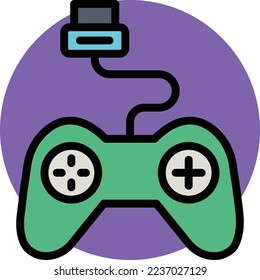 Game controller Vector Icon which is suitable for commercial work and easily modify or edit it
