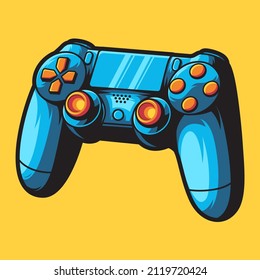 Game Controller Vector Illustration on Separated Object