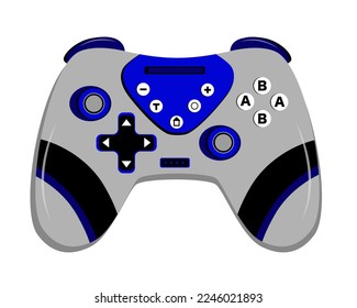 Game controller in vector. Joystick vector illustration.Gamepad for a new generation of game console vector illustration.