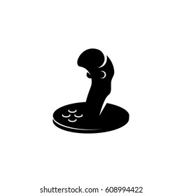 Game controller vector logo illustration isolated sign symbol. Icon pictogram for web graphics