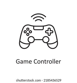 Game Controller vector outline Icon Design illustration. Miscellaneous Symbol on White background EPS 10 File