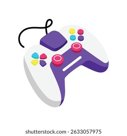Game Controller Vector style icon. Eps 10 file