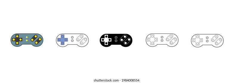 game controller vector type icon