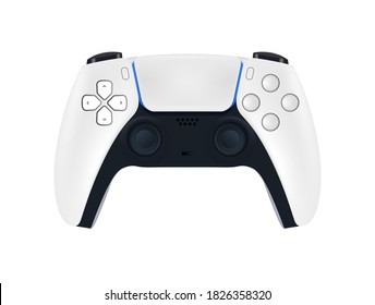 Game controller in vector.Joystick vector illustration. Gamepad for game console. Playstation 5