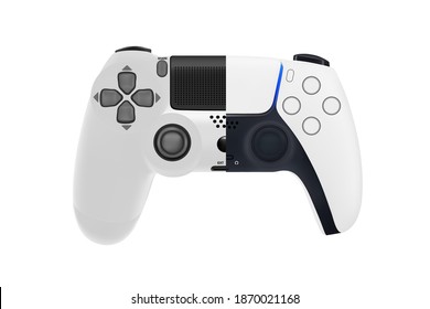 Game controller in vector.Joystick vector illustration.Gamepad for game console.The joystick for the console.