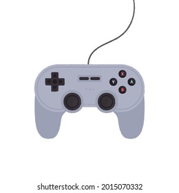 Game Controller, Video Game Control, Controller Illustration, Retro Game, Game Console, Vector Illustration Background