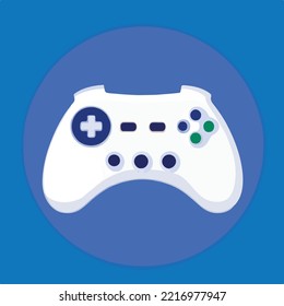game controlling joystick console. Vector Illustration