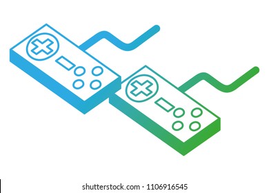 game controls isometric icon