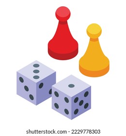 Game copyright law icon isometric vector. Legal protection. Patent digital