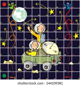 game - cosmos, vector icon