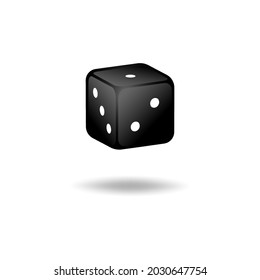 The game cube icon is black on a white background. A vector image.