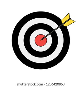 The game of darts. vector