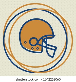 Game Day. American football playoff. Football Party in United States. Final game of regular season. Professional team championship. Ball for american football. Sport poster design. Vector illustration