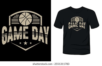 Game day basketball t-shirt design