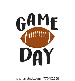 Game Day Football Sports Vector Illustration