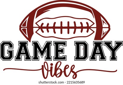 Game Day Football svg craft cutting file