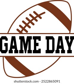 Game Day football typography design on plain white transparent isolated background for card, shirt, hoodie, sweatshirt, apparel, card, tag, mug, icon, poster or badge, my heart is on that field