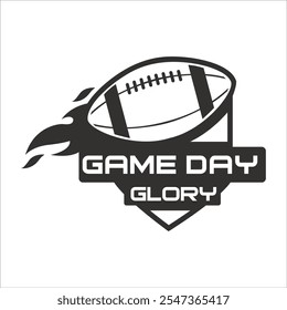 Game Day Glory Football T Shirt Design