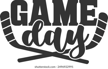 Game Day - Ice Hockey Illustration