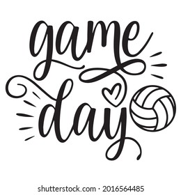 Game Day Logo Inspirational Positive Quotes, Motivational, Typography, Lettering Design