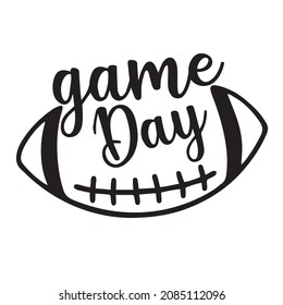 Game Day Logo Inspirational Quotes Typography Lettering Design