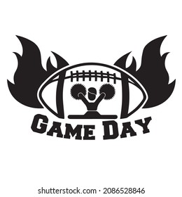 Game Day Logo Inspirational Quotes Typography Lettering Design