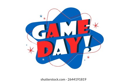 Game Day on white background