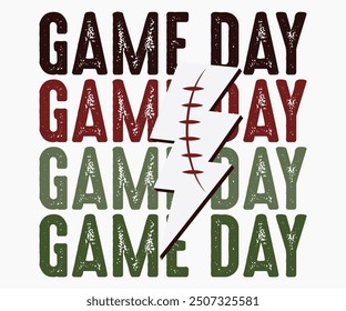 Game Day Svg,Game Day Shirt,Calligraphy t-shirt Design,Football Quotes Svg,American Football Svg,Cut File,Silhouette