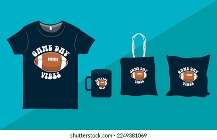 Game Day T-shirt Design Layout