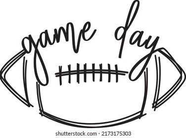 Game Day T-shirt Design Vector